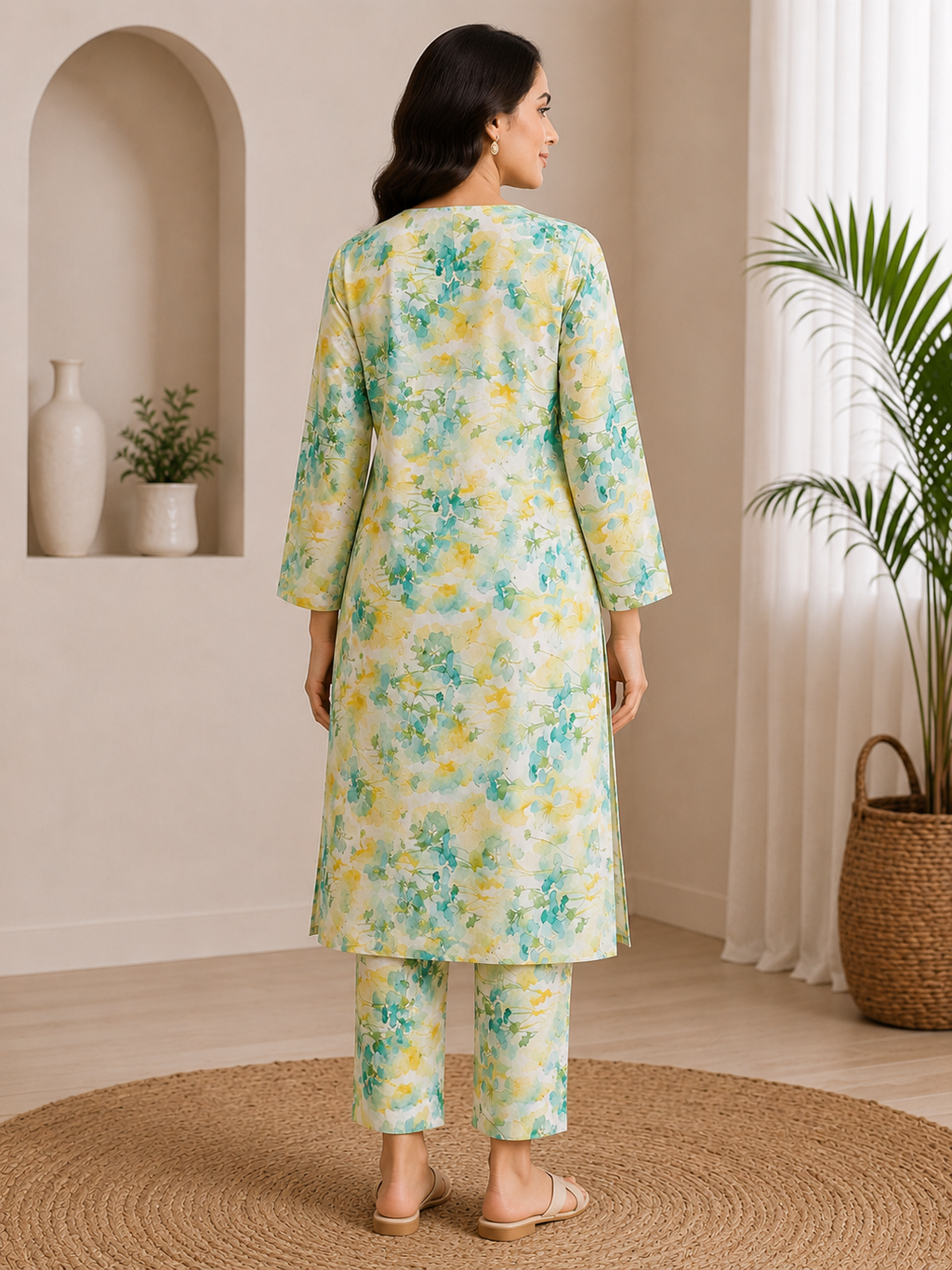 Spring Meadow Floral Printed 2-Piece Lawn Suit | Naqsh by Mateen