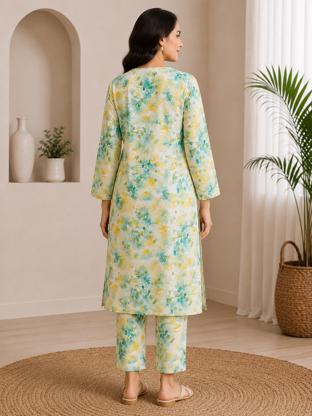 Spring Meadow Floral Printed 2-Piece Lawn Suit | Naqsh by Mateen