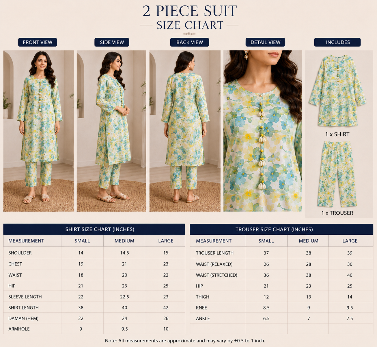 Spring Meadow Floral Printed 2-Piece Lawn Suit | Naqsh by Mateen